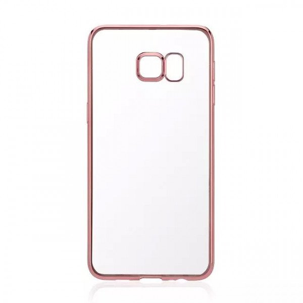 Wholesale Samsung Galaxy S6 Edge Plus Crystal Electroplate Hybrid Soft Case (Rose Gold)